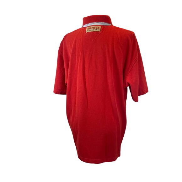 Y2K 90'S TOMMY HILFIGER POLO SHIRT LYON CREST EMBROIDERED PATCHES SZ XL ICONIC - Picture 16 of 16